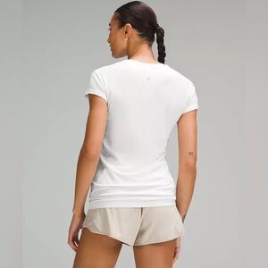 white lululemon swiftly top